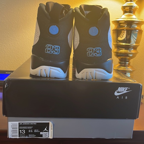 Air Jordan Retro 9 University Blue size 13 - Picture 9 of 10